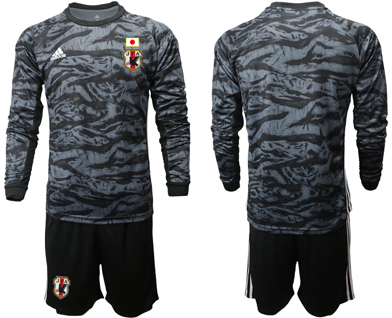 Men 2020-2021 Season National team Japan goalkeeper Long sleeve black Soccer Jersey